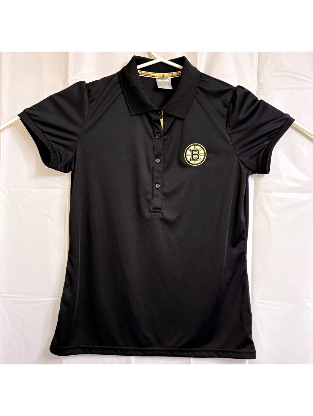 Levelwear Women's Boston Bruins Polo Shirt Medium M Black NHL